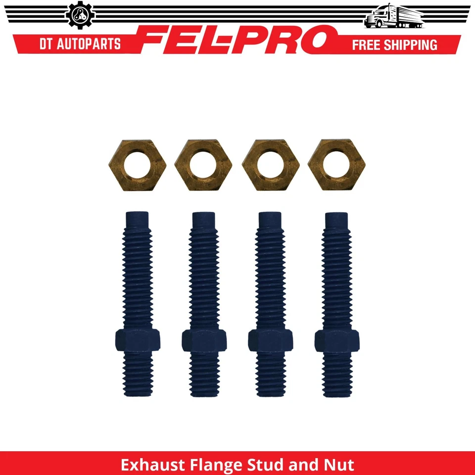 Para Ford E-250 Econoline Club Wagon 1987-91 brida de escape perno y tuerca Fel-Pro Foto 1 de 1