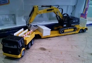 Siku 1:55 Art 4111 Mercedes Truck With Meyer & Co. Excavator Mi 500 H - Foto 1 di 9