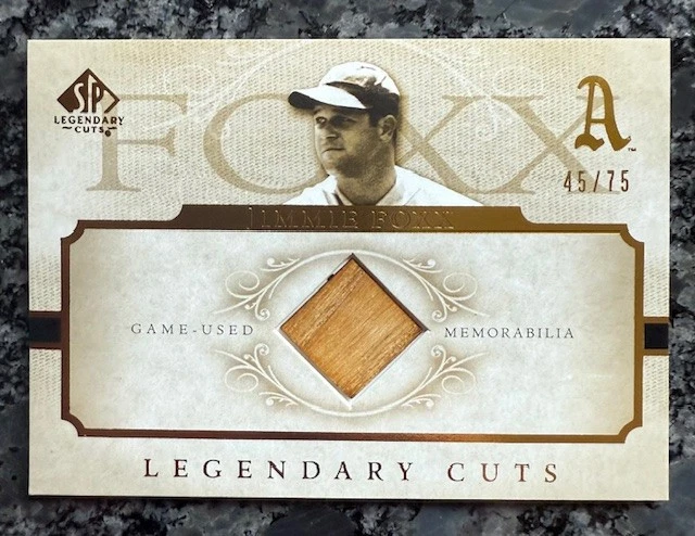 JIMMIE FOXX g/u BAT card 2005 SP Legendary Cuts #45/75 Philadelphia A's REDSOX - Image 1 of 1