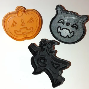 Williams Sonoma Halloween Keks Gebäck Ausstecher Kolben Griff Kürbis Hexe Katze - Bild 1 von 10