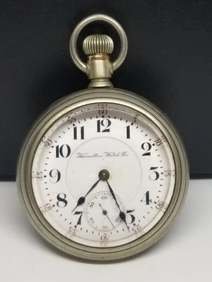 Reloj Bolsillo FAPW449 1906 Hamilton, Grado 940, Talla 18s, 21 Joyas, Necesita Trabajo. Foto 1 de 4