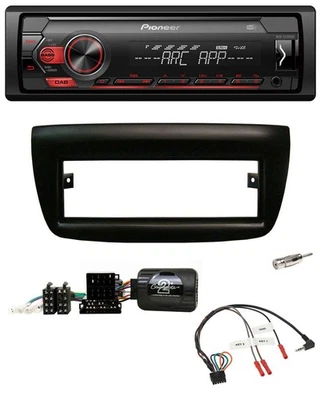 Pioneer DAB 1DIN MP3 Lenkrad USB Autoradio für Fiat Doblo 2012-2015 schwarz - Bild 1 von 4