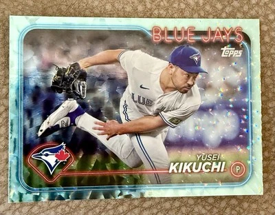 2024 Topps Series 2 - Aqua Foil #510 Yusei Kikuchi /399 Toronto Blue Jays - Image 1 of 3