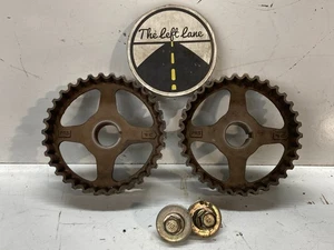 94-01 Acura Integra B18C1 OEM camshaft cam gears PR3 SIR set B18 VTEC B16 HJ - Picture 1 of 9