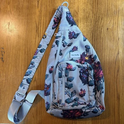 Vera Bradley Neon Ivy ReActive Sling Backpack Lightweight Floral Bag - Image 1 of 4