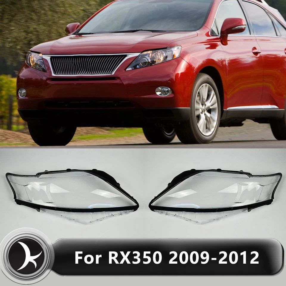 For Lexus  RX350 RX450 RX270 2009-2011 Headlight Lens Shell Cover Left & Right Foto 1 de 4