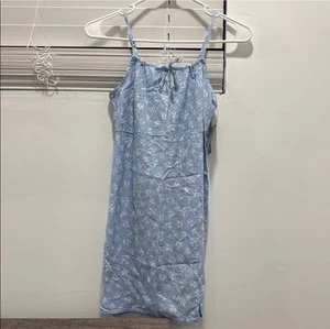 Art Class Girls Blue Floral Dress Size L (10/12) - Picture 1 of 4