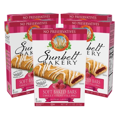 Sunbelt Bakery's Raspberry Fruit & Grain Bars, 5 Boxes, No Preservative (40 Bar) - Image 1 of 4