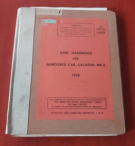 ALVIS SALADIN MK2 ARMY MILITARY VEHICLE USER HANDBOOK - Bild 1 von 3