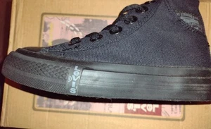LEVIS 541833-Z16 BUCK HI Yth's (Medium) Black Canvas Skate Hi Top Shoes - Picture 1 of 2
