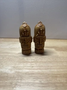 Vintage Tiki Salt And Pepper Shakers - Picture 1 of 9