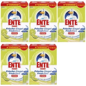 167,33EUR/1l 5 x WC Ente Frische Siegel Fresh Disks Limone/Limette 2x36ml - Bild 1 von 2
