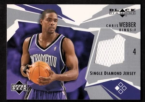 2003-04 Black Diamond Jerseys #BDWE Chris Webber GAME USED JERSEY RELIC KINGS - Picture 1 of 2