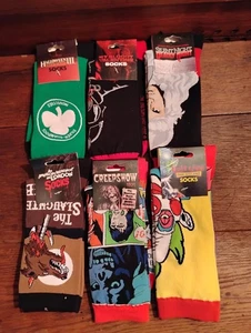 Fright Rags Socks Horror Movie High Quality Limited Edition 6 Pair Lot Halloween - Picture 1 of 2