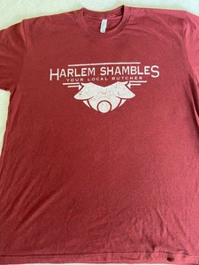 ORIGINAL T-Shirt HARLEM SHAMBLES Butcher Shop Meat New York NOS Unworn Size XL - Picture 1 of 2