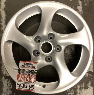 Llanta Porsche 911 2002 2003 2004 2005 67305 67306 OEM 18x10 plateada Foto 1 de 3