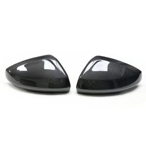 Dry Carbon Fiber Add-on Side View Mirror Cover Trim for Audi A1 GB 2019-2022 - Picture 1 of 5