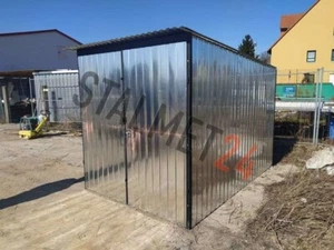 Blechgarage 2x2 Gerätehaus Geräteschuppen Gartenhäuser Blechcontainer Container - Bild 1 von 5