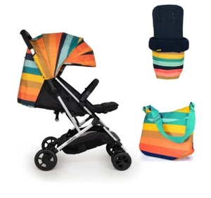 Cosatto Woosh 2 Goody Gumdrops Footmuff Bag Bumper bar & Raincover birth to 25kg - Picture 1 of 11