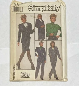 Simplicity Sewing Pattern 8860 Size 14 Misses Blouse Skirt Pants Lined Jacket - Picture 1 of 6