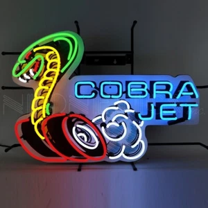 Man Cave Lamp COBRA JET NEON SIGN - Picture 1 of 1