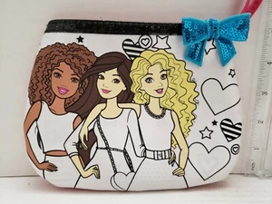 Girl's BARBIE Small Pink Wristlet Purse Wallet Velcro- Fast shipping - Picture 1 of 4