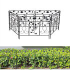 5x Garden Fence Panels Decorative Metal Wire Garden Patio Fencing Folding Fences