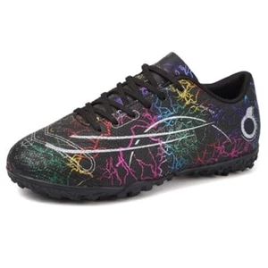 Kids Soccer Boys Girls Turf Soccer Shoes Indoor Outdoor 12.5 Little Kid Black - Picture 1 of 7