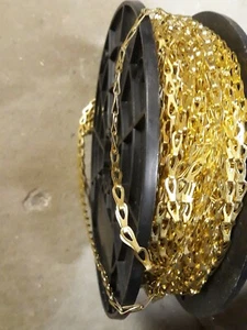 Rankenkette Abfluss -  Verbindungskette Stopfenkette Restposten 0.5mm Lampenkett - Bild 1 von 2