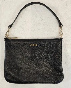 Lodis Emily schwarz Kiesel Leder Handtasche Kalbsleder klassisch adrett Abend - Bild 1 von 7