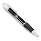 White Ballpoint Pen BW - Black Neon Om Ohm Symbol Mandala  #36819