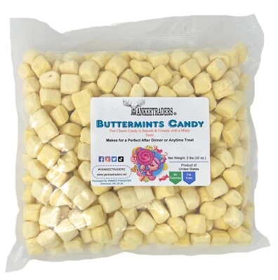 Smooth Butter Mints(Yellow)(2 lbs. or 4 lbs.) ~ YANKEETRADERS® ~ FREE SHIPPING - Image 1 of 4