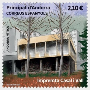 andorra SPAIN 2024 Mítica Impremta Casal i Vall Publishing House 1956 1v mnh - Picture 1 of 1