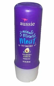 Aussie 3 Minute Miracle Moist Deep Conditioner Jojoba Oil 8 Fl Oz - Picture 1 of 2
