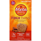6 Pack Metamucil Fiber Thins Fiber Supplement, Cinnamon Spice, 9.3 oz, 12 Ct