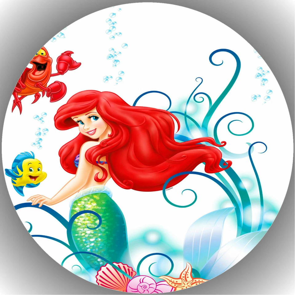 Tortenaufleger Tortenbild Fondant - Oblate Arielle die Meerjungfrau  P4 - Bild 1 von 1
