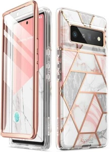 For Google Pixel 6 Pro, i-Blason Stylish Marble Case with Screen Protector Cover - Picture 1 of 24
