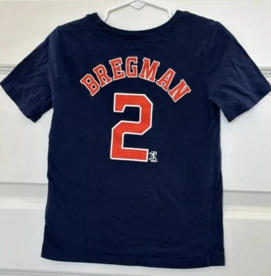 Houston Astros Majestic T Shirt Toddler 5T Navy Blue Majestic Cotton BREGMAN - Image 1 of 4