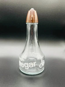 De colección Gemco EE. UU. Aceite y Vinagre Cruet Marrón Top Letras Blancas - Imagen 1 de 6