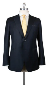 Principe d'Eleganza Navy Blue Wool Solid Suit - 46/56 - (B90LP1528) - Picture 1 of 4