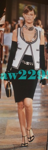 ABITO CHANEL 03C 2 PZ RARO DA TROVARE 100% CASHMERE CON FINITURE A CONTRASTO 38