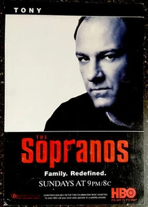 c2000 The Sopranos HBO TV Advertising Postcard - Picture 1 of 2