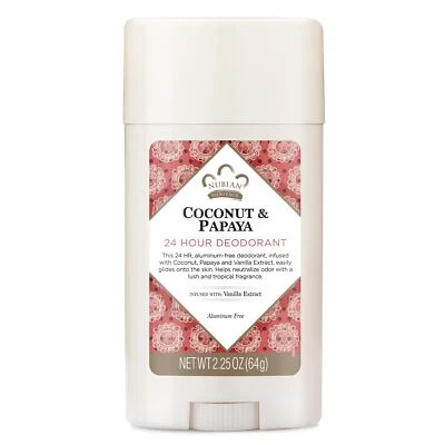 Nubian Heritage  Coconut & Papaya 24 Hour Deodorant Stick 2.25 Oz - Image 1 of 2