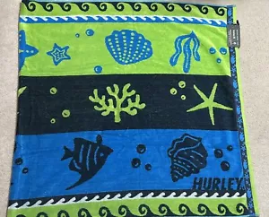 Telo mare Hurley Surf And Enjoy 36” X 70” nuovo con etichetta - Foto 1 di 3