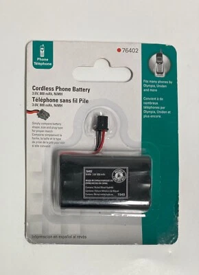 76402 POWER GEAR CORDLESS PHONE BATTERY 76402 3.6V, 800MAH OLYMPIA/UNIDEN & MORE - Image 1 of 2