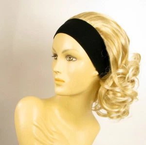 parrucca con bandana riccio biondo dorato mechato biondo molto chi ema 24BT613  - Picture 1 of 7