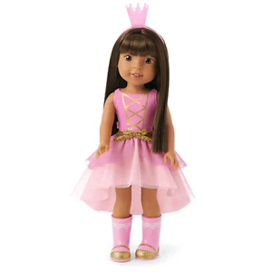 American Girl 14.5" Wellie Wishers Doll Ashlyn Brown Eyes Freckles Brown Hair H - Picture 1 of 5