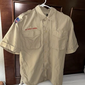 Vented Microfiber Poly Boy Scout UNIFORM SHIRT Youth XL New Style M80 - Picture 1 of 8