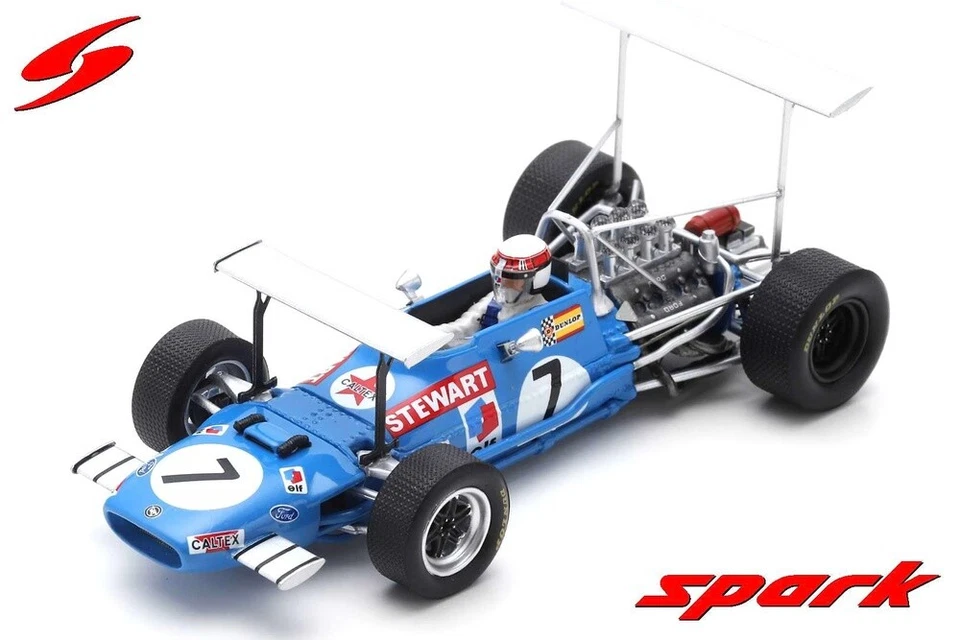 Spark S7183 Matra MS10 South Africa GP 1969 Champion - Jackie Stewart 1/43   - Image 1 of 3