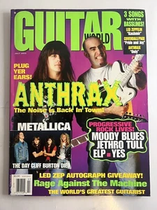 Vintage Guitar World Magazine ANTHRAX Cover July 1993 Metallica Poster - Imagen 1 de 6
